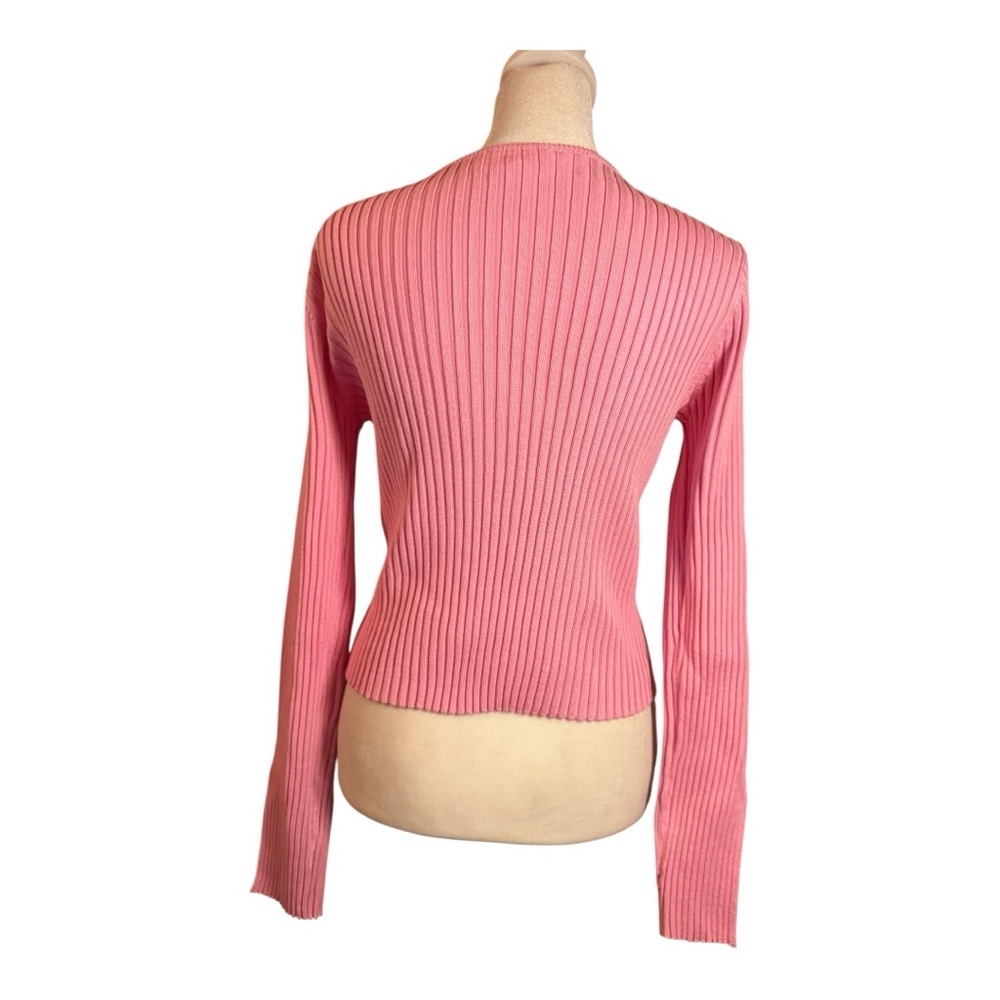 Coquette Pink Cardigan with Pink Bows Feminine Medium - Picture 3 of 5
